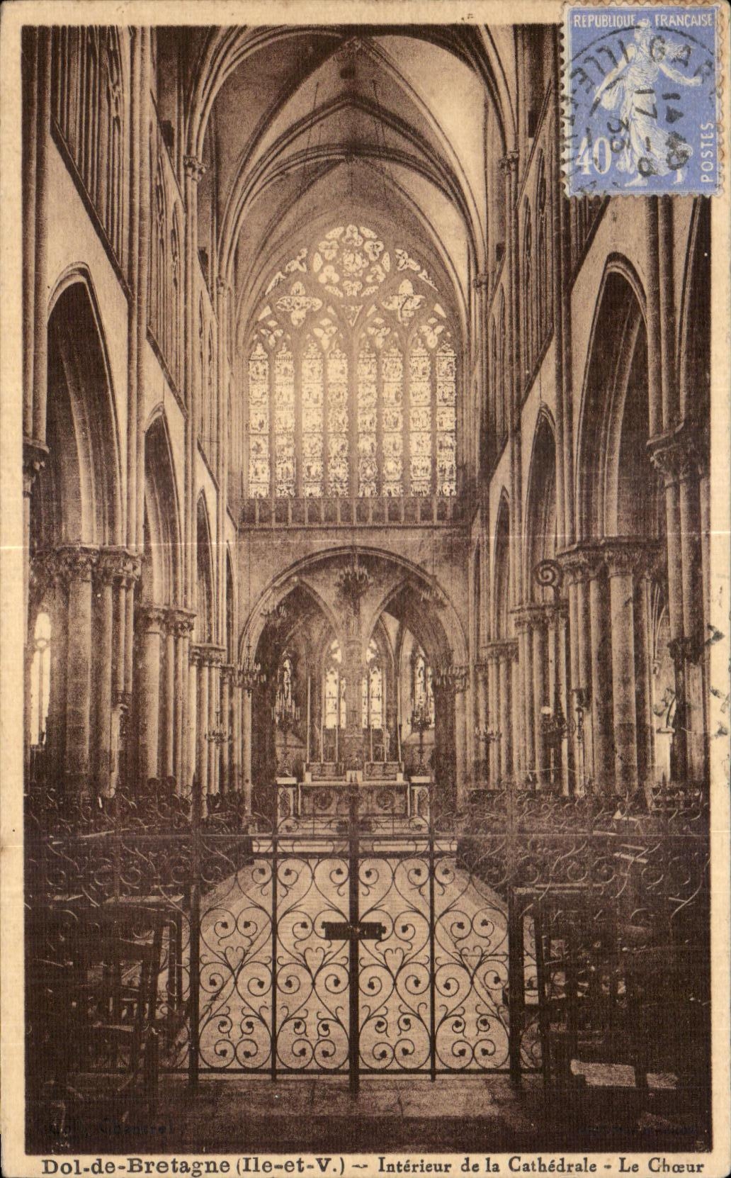 Dol-de-Bretagne (Ille-et-Vil) — Intérieur de la Cathédrale — Le Chœur