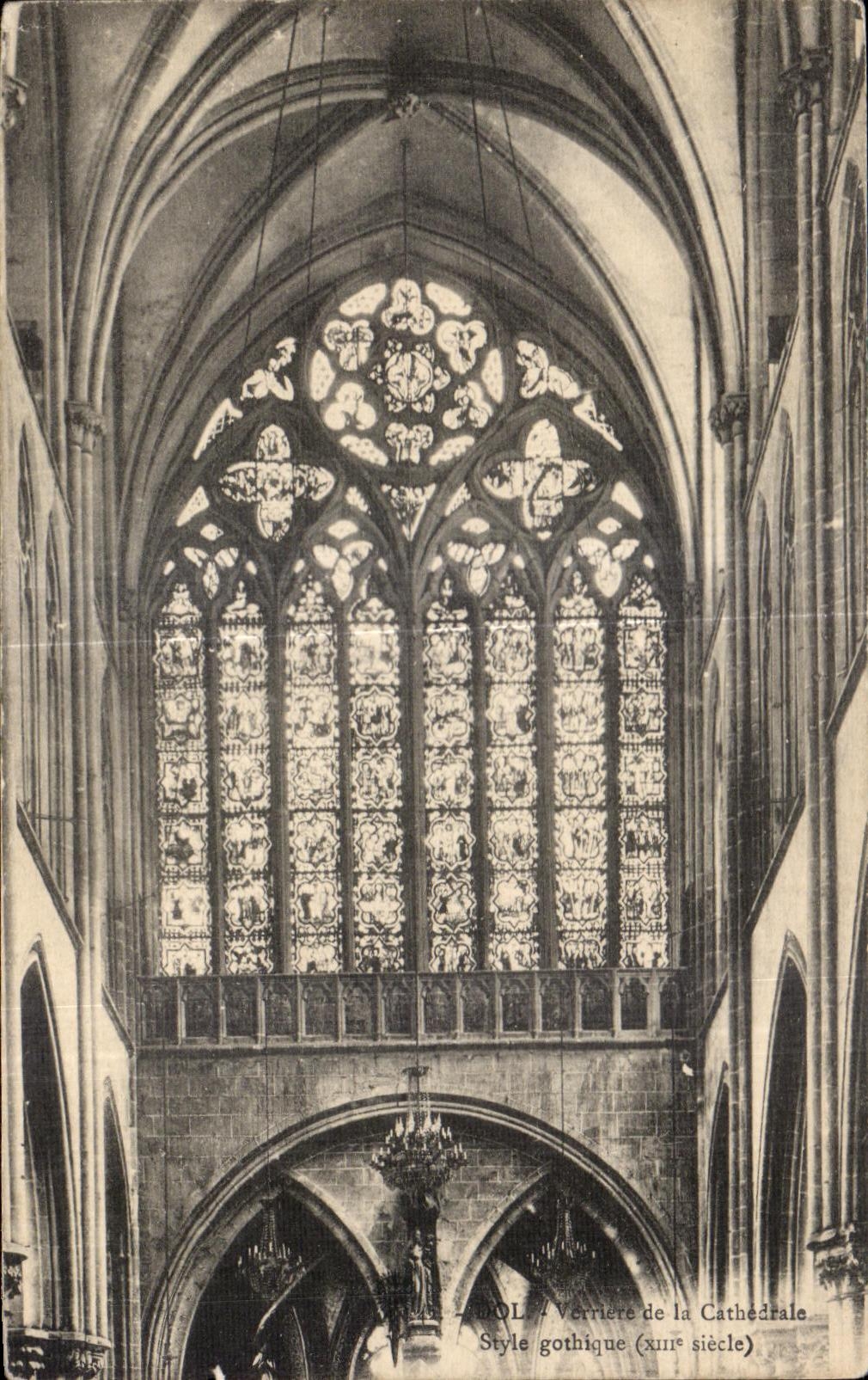 Verrière de la Cathédrale — Style gothique (xixe siècle) — éditeur non identifié