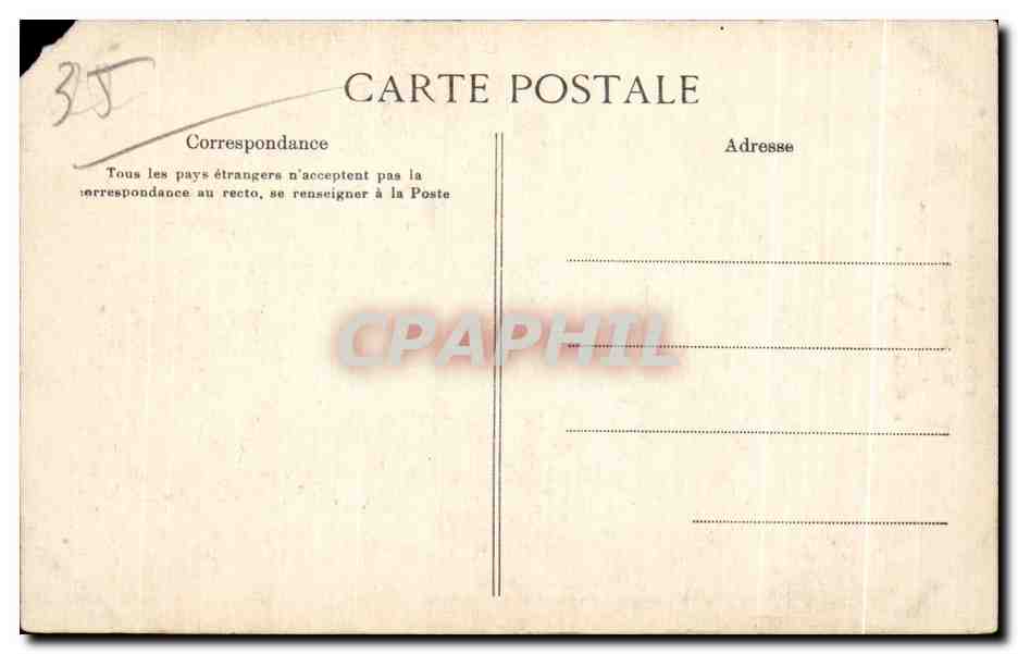 Côte d'Emeraude — Clocher et Porche de la Cathédrale — Collection Germain fils aîné, Saint-Malo — Verso