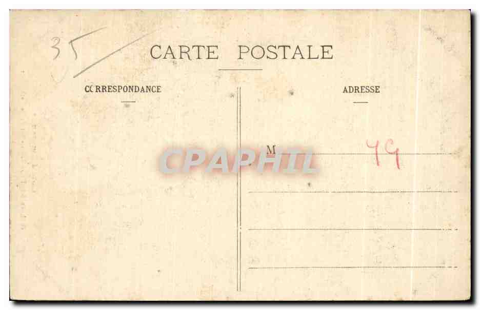 CPA Cote d Emeraude Dol de bretagne La nef de la Cathedrale — Verso