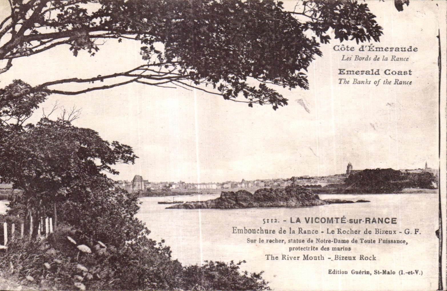 CPA Cote d Emeraude Les Bords de la Rance La Vicomte