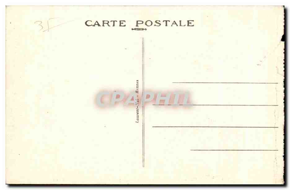 CPA Saint Malo Le Chateau et L Entree de la Cite des Corssires Vus du Sillon — Verso