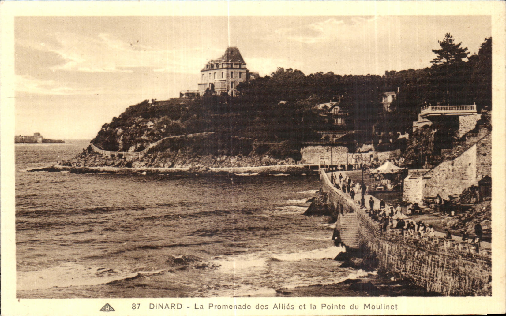Dinard - La Promenade des Alliés et la Pointe du Moulinet — série 87