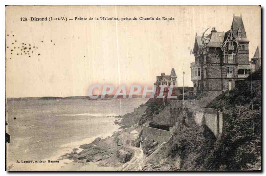 Dinard (Il-et-V.) — Pointe de la Malouine, prise du Chemin de Ronde — A. Lamiré, éditeur Rennes