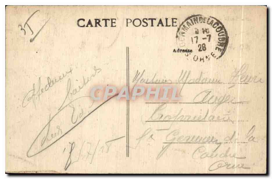 Dinard (Il-et-V.) — Pointe de la Malouine, prise du Chemin de Ronde — A. Lamiré, éditeur Rennes — Rückseite