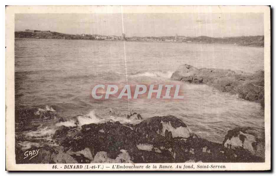 Dinard (1-et-V.) — L'Embouchure de la Rance. Au fond, Saint-Servan — Saby