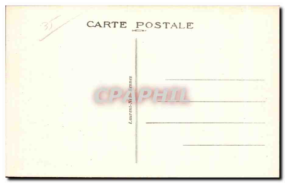 Carte postale — éditeur Laurent-Né à Rennes — n° de série 31 — Reverso
