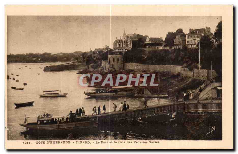 CPA Dinard Cote D Emeraude Dinard La Port et la Cale des Vedesses Vartas
