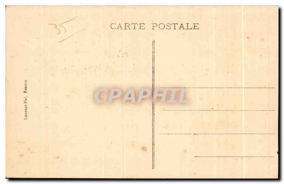 CPA Dinard Cote D Emeraude Dinard La Port et la Cale des Vedesses Vartas — Rückseite