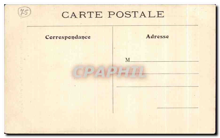 CPA Les Eglises de Paris Saint Jean Baptiste — Rückseite