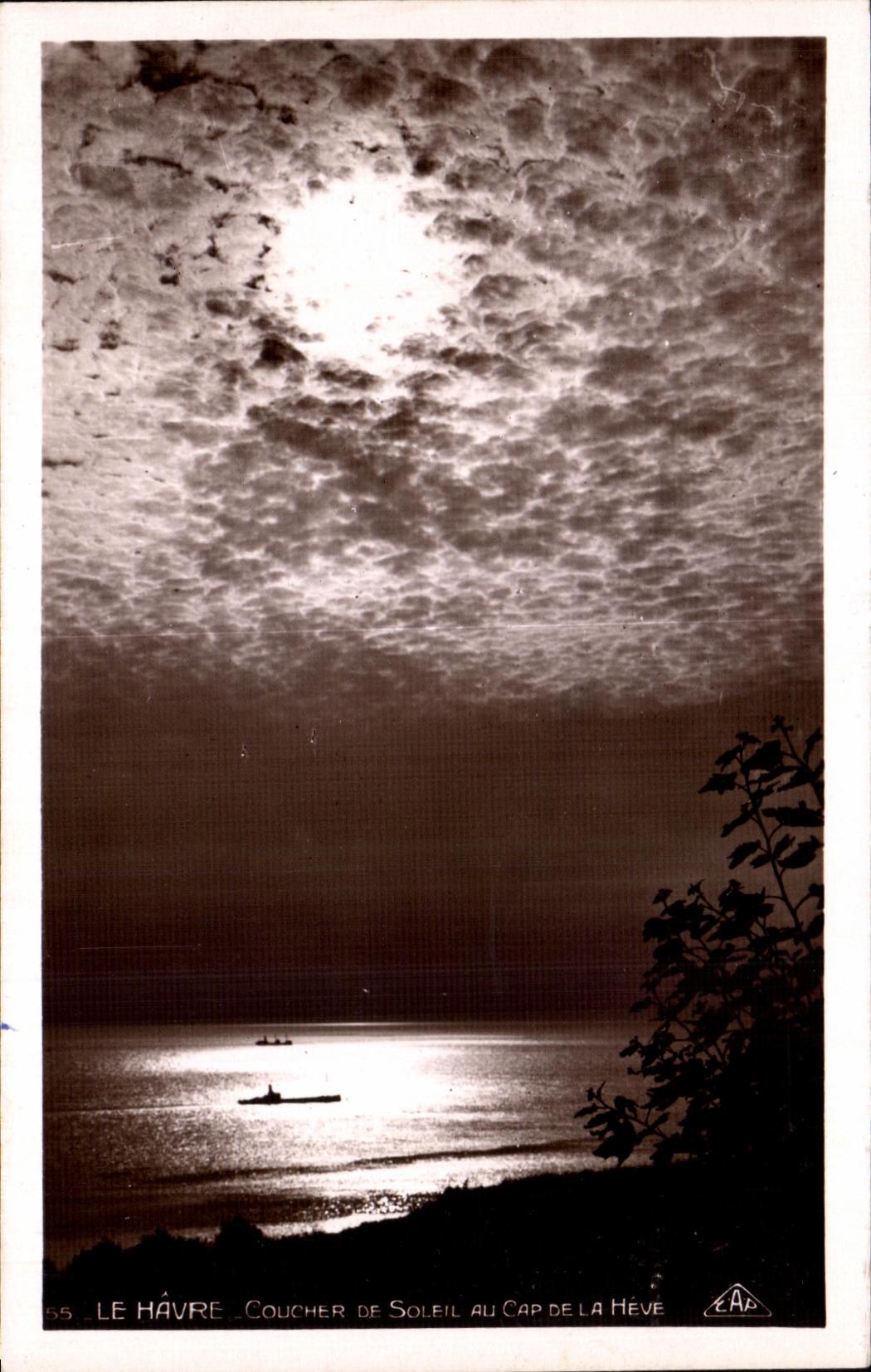 CPA Le Havre Coucher De Soleil Au Cap De la Heve
