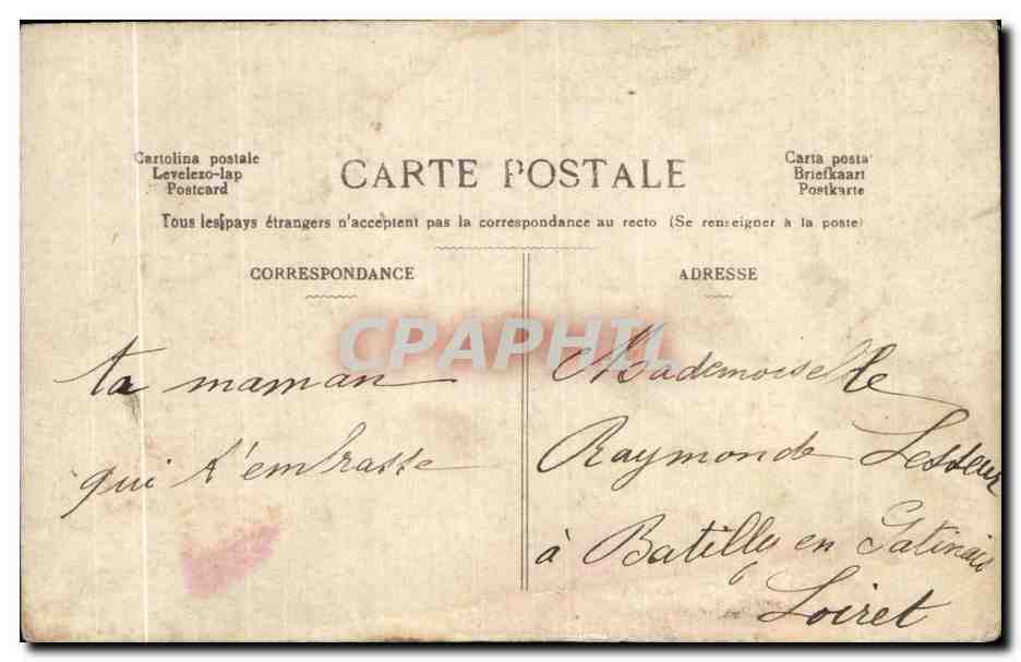 CPA Fantaisie Anniversaire Enfant — Rückseite