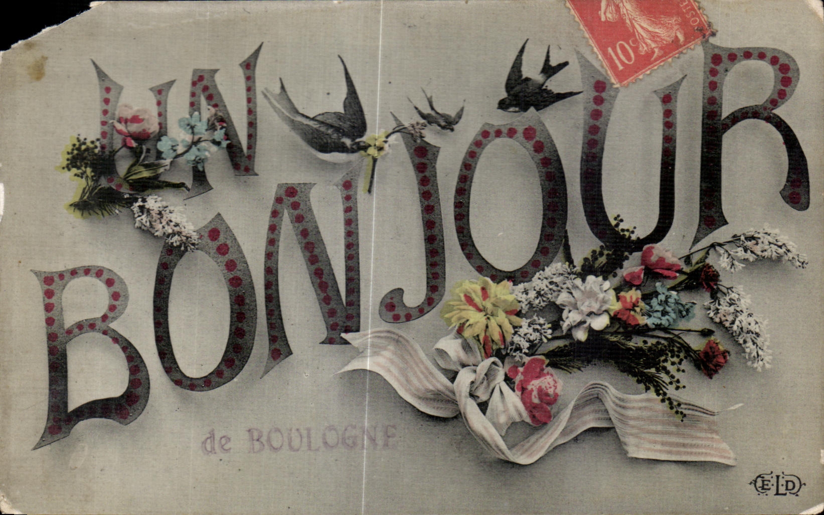CPA Fantaisie Un Bonjour de Boulogne