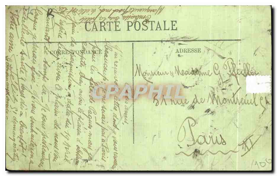 CPA Rouen Palais de Justice Ensemble vu de La Rue aux Juifs — Verso