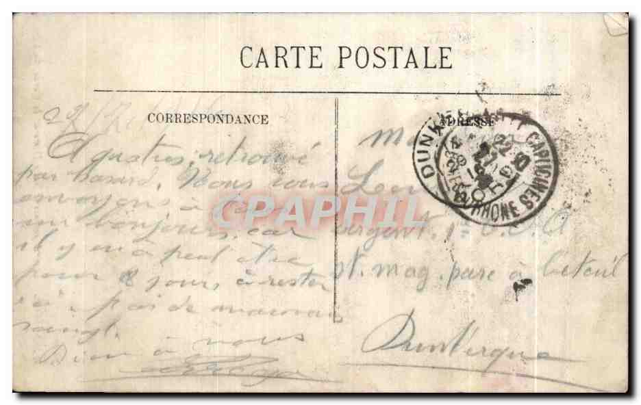 CPA Marseille Les Aseenseurs et Notre Dame de la Garde — Verso