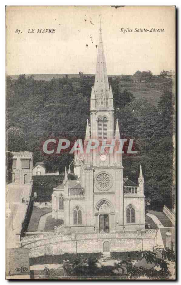 CPA Le Havre Eglise Sainte Adresse