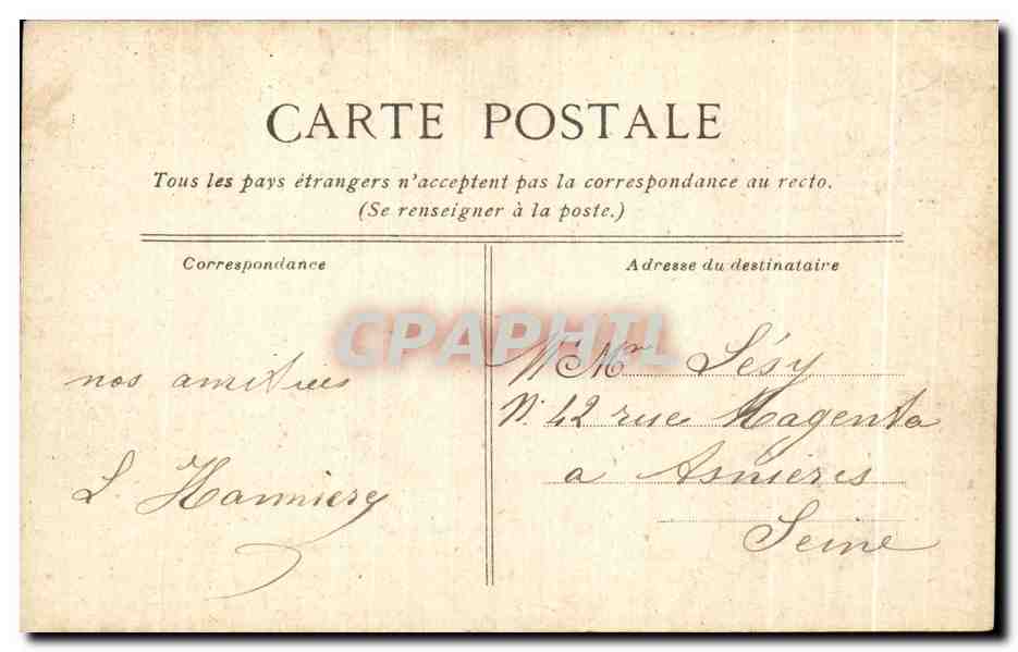 CPA Environe du Havre Sainte Adresse L Eglise — Rückseite