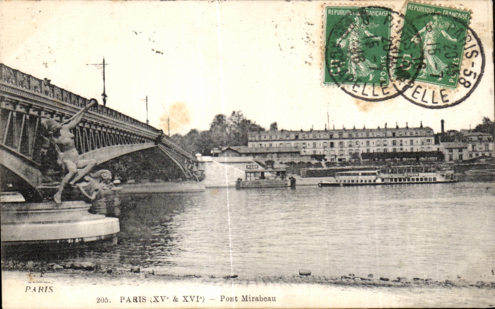 CPA Paris Pont Mirabeau