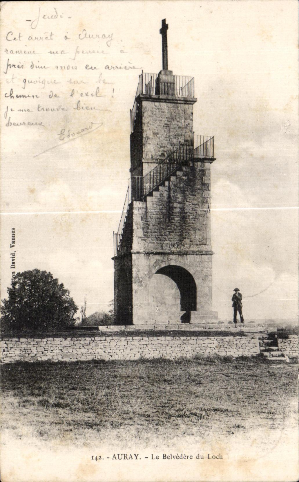 CPA Auray Le Belvedere du Loch