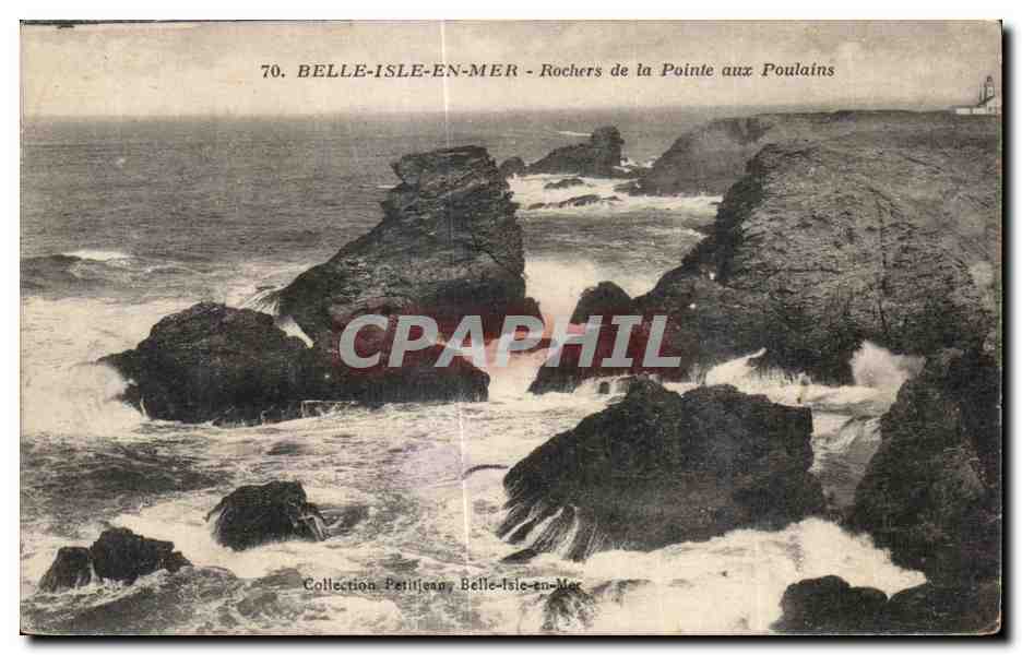 Belle-Île-en-Mer - Rochers de la Pointe aux Poulains — Collection Petitjean