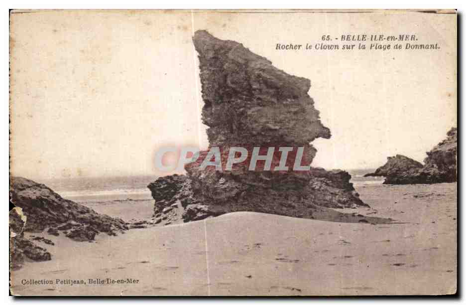 Rocher le Clown sur la Plage de Donnant — Belle-Île-en-Mer — Collection Petitjean