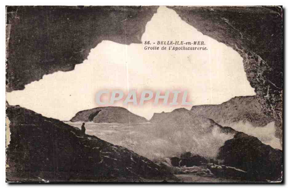Belle-Île-en-Mer — Grotte de l'Apothicaire — Éditeur : Bellamy d'Heurtaut, Belle-Île-en-Mer