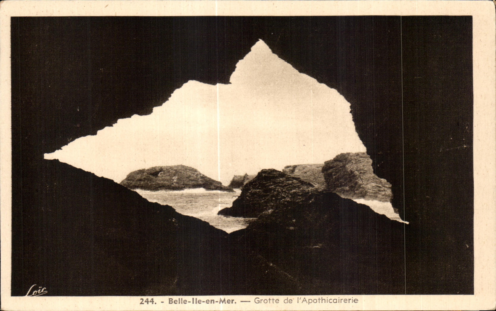Belle-Île-en-Mer — Grotte de l’Apothicaire — Verlag Loïc, Nr. 244
