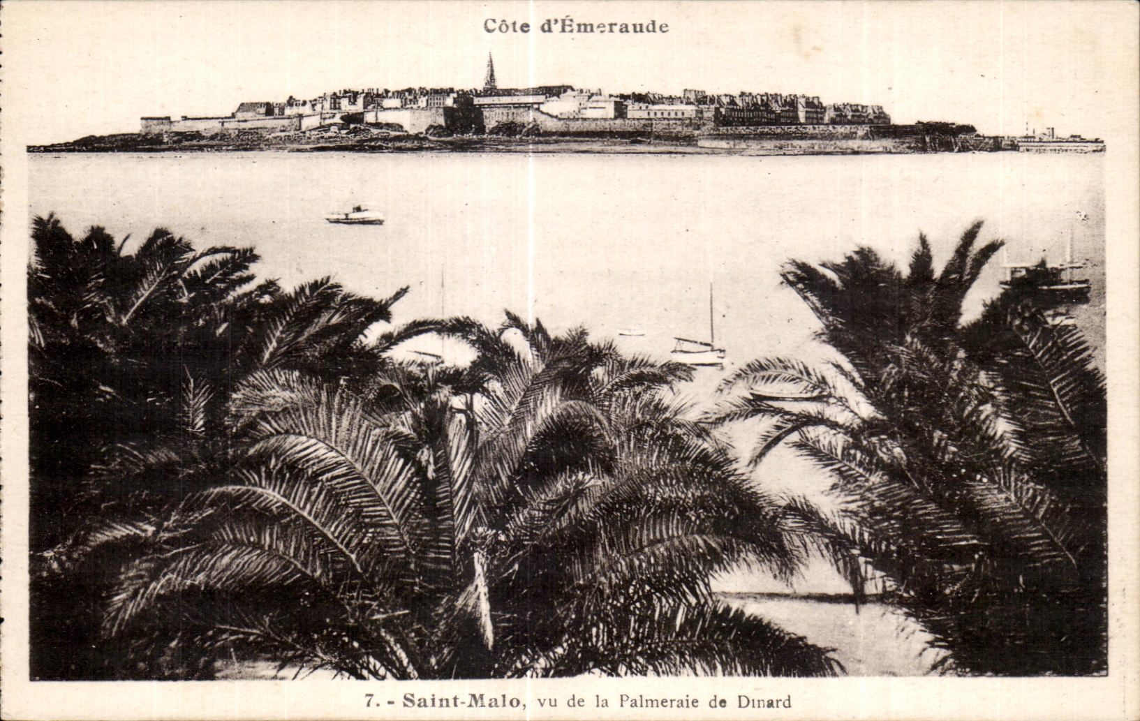 Saint-Malo, vu de la Palmeraie de Dinard — Côte d'Émeraude — Laurent-N.-Rennes