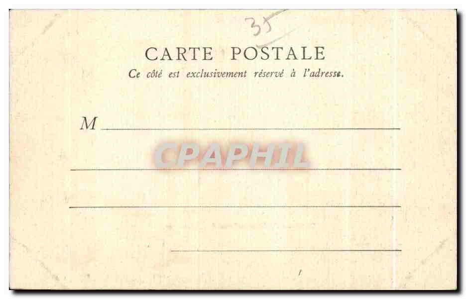 Grab von Chateaubriand — Saint-Malo — B. E., Paris — Rückseite