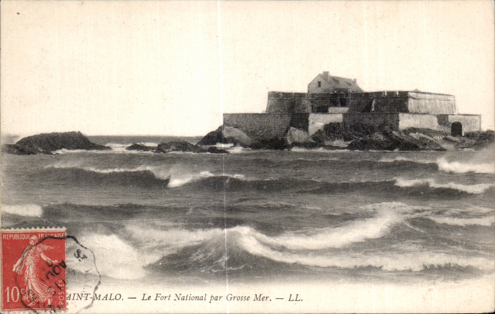 Saint-Malo — Le Fort National par Grosse Mer — LL.
