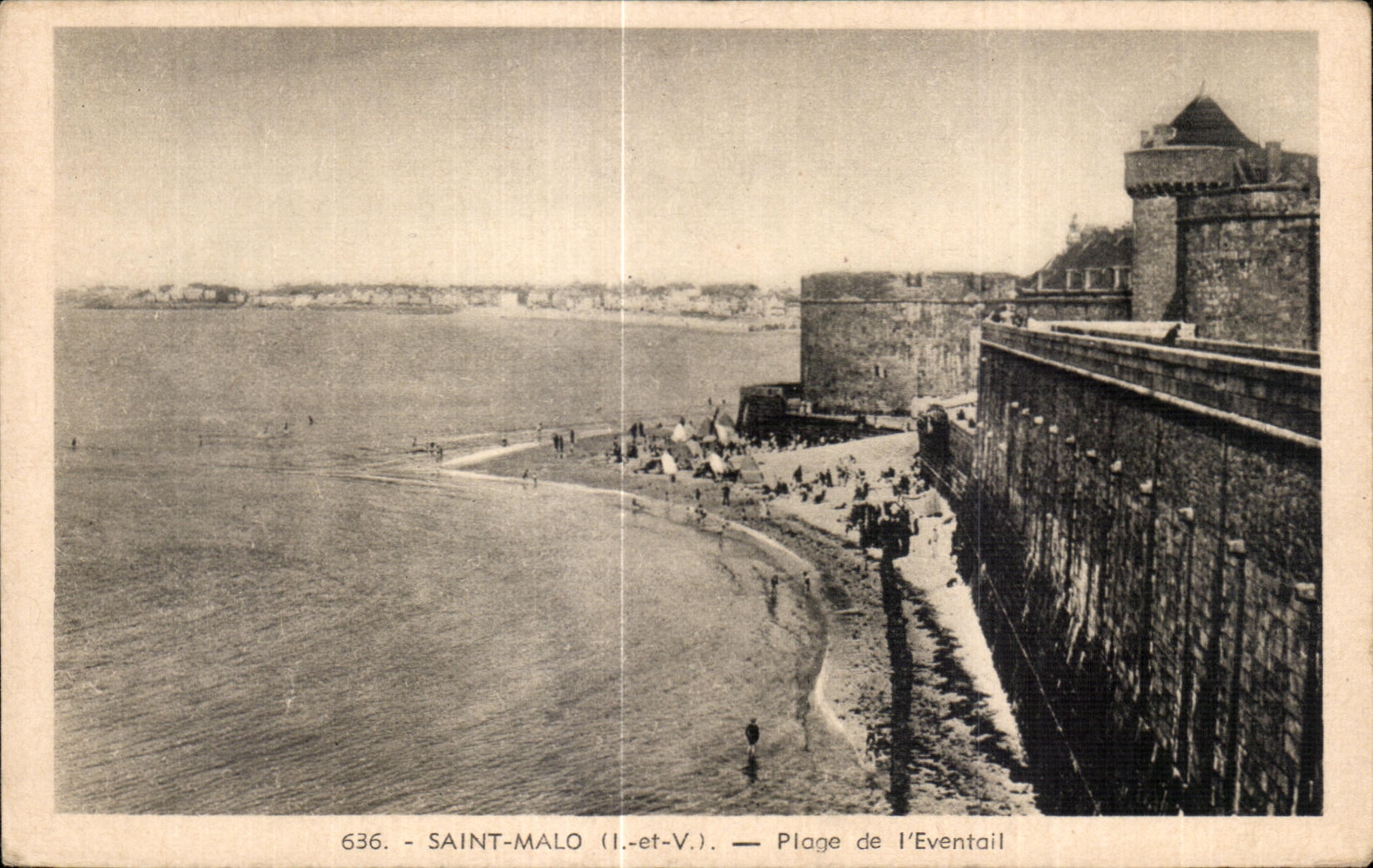 Saint-Malo (Il.-et-V.) — Spiaggia dell'Éventail — Edizione C. Céleste