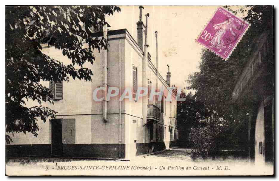 CPA Bruges Sainte Germaine Un pavillon du couvent 