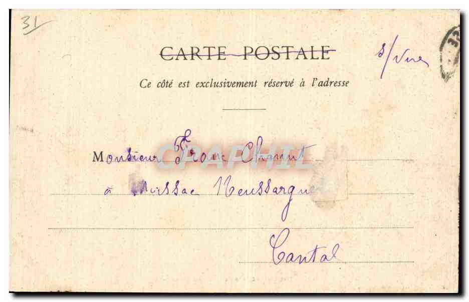 CPA Toulouse Remparts de l arsenal — Verso