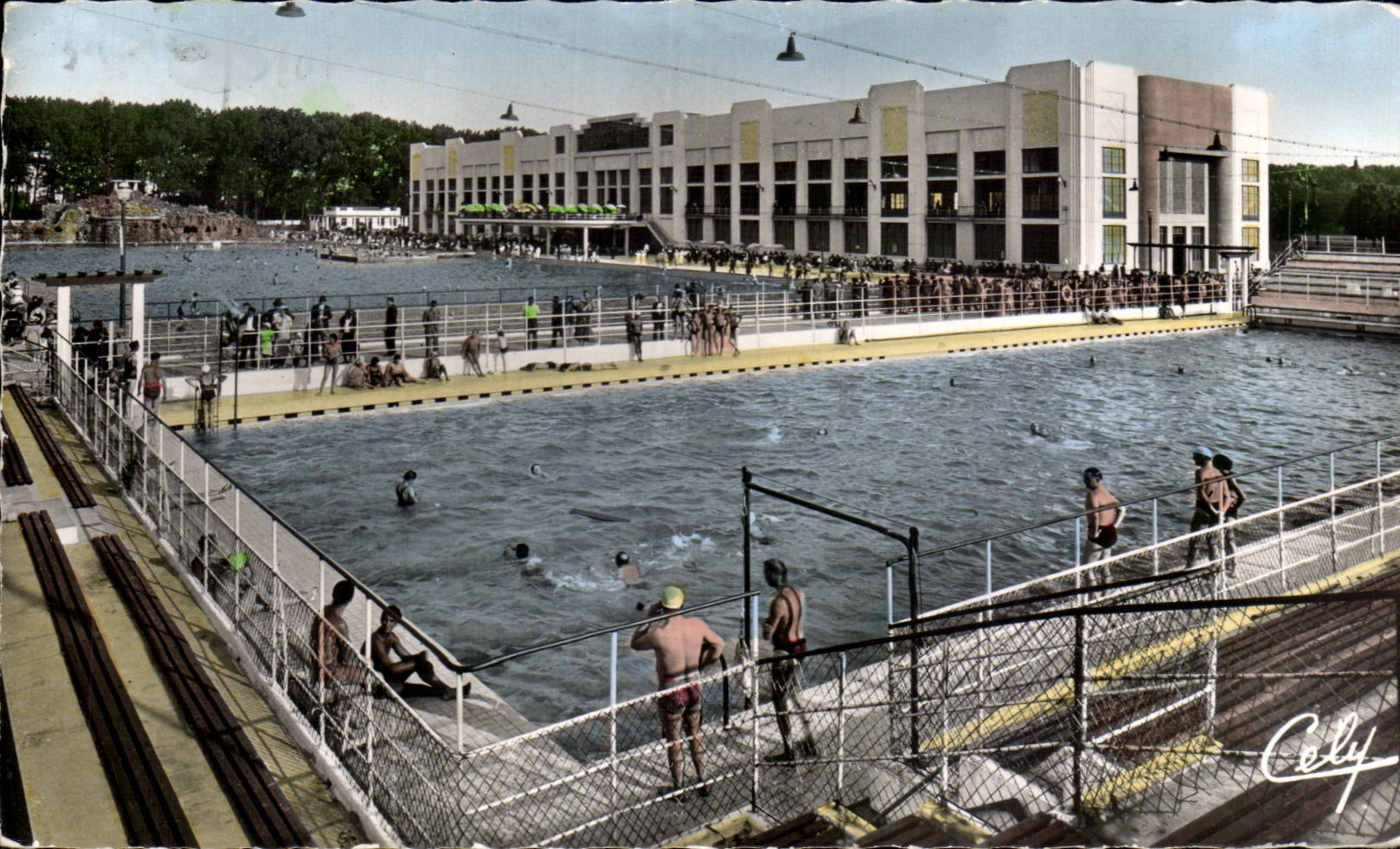 Piscine sportive de Toulouse — vue animée — Éditions Pendariès, Toulouse - Anverso