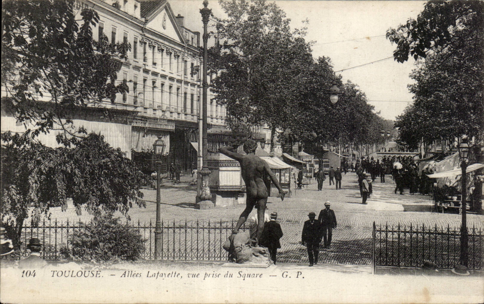 Toulouse — Allées Lafayette, vue prise du Square — G. P.
