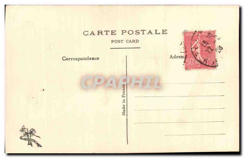 CPA Fantaisie Pingouin Je porte bonheur — Rückseite