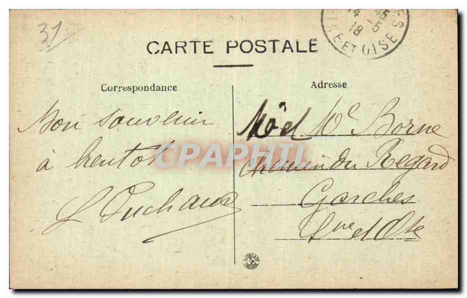 CPA Toulouse La Garonnette  — Verso