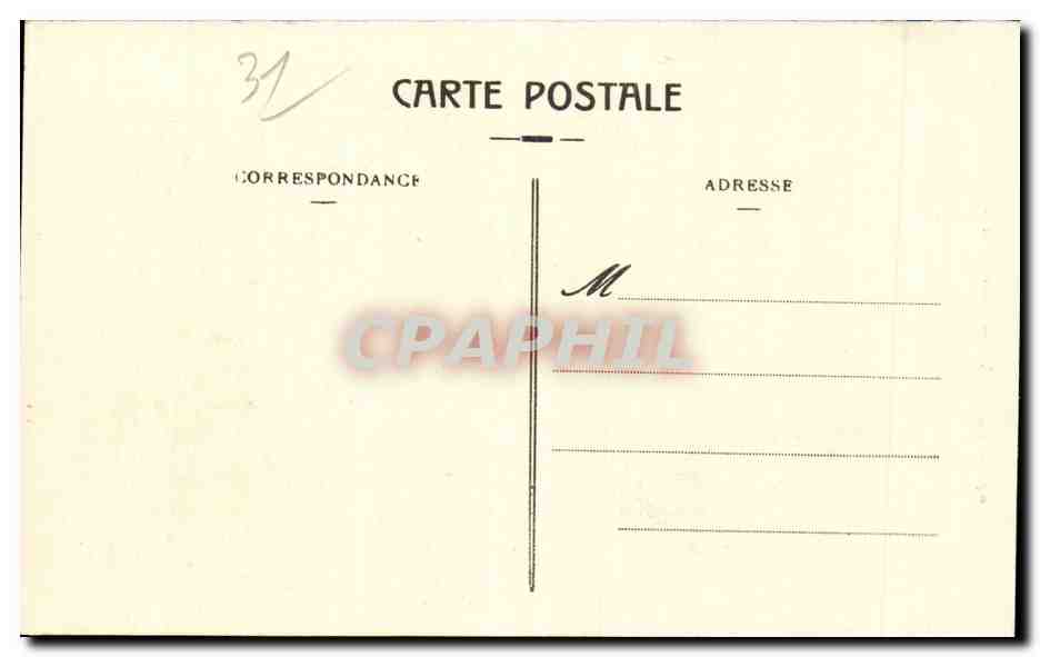 CPA Bordeaux Tour Saint Michel — Verso