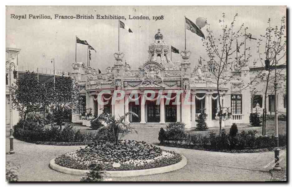 CPA Great Britain London Royal pavillon Franco British exhibition London 1908