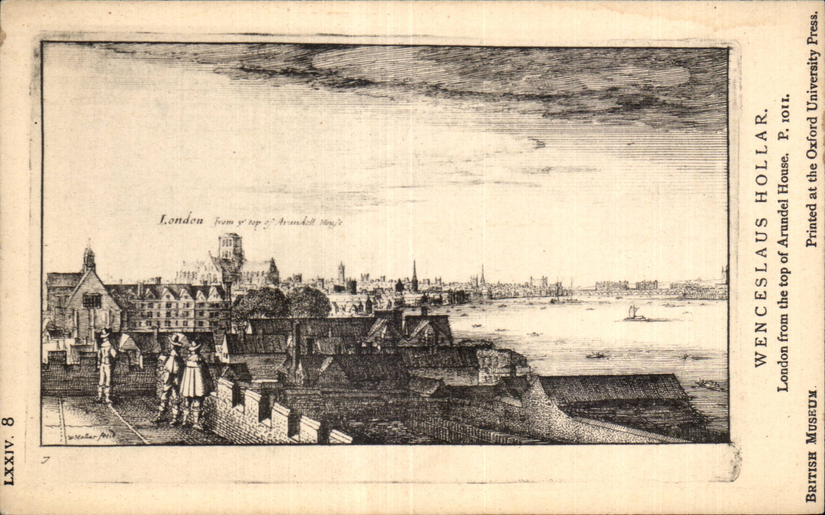 CPA Great Britain Wenceslaus Hollard London from the tope of Arundel House 