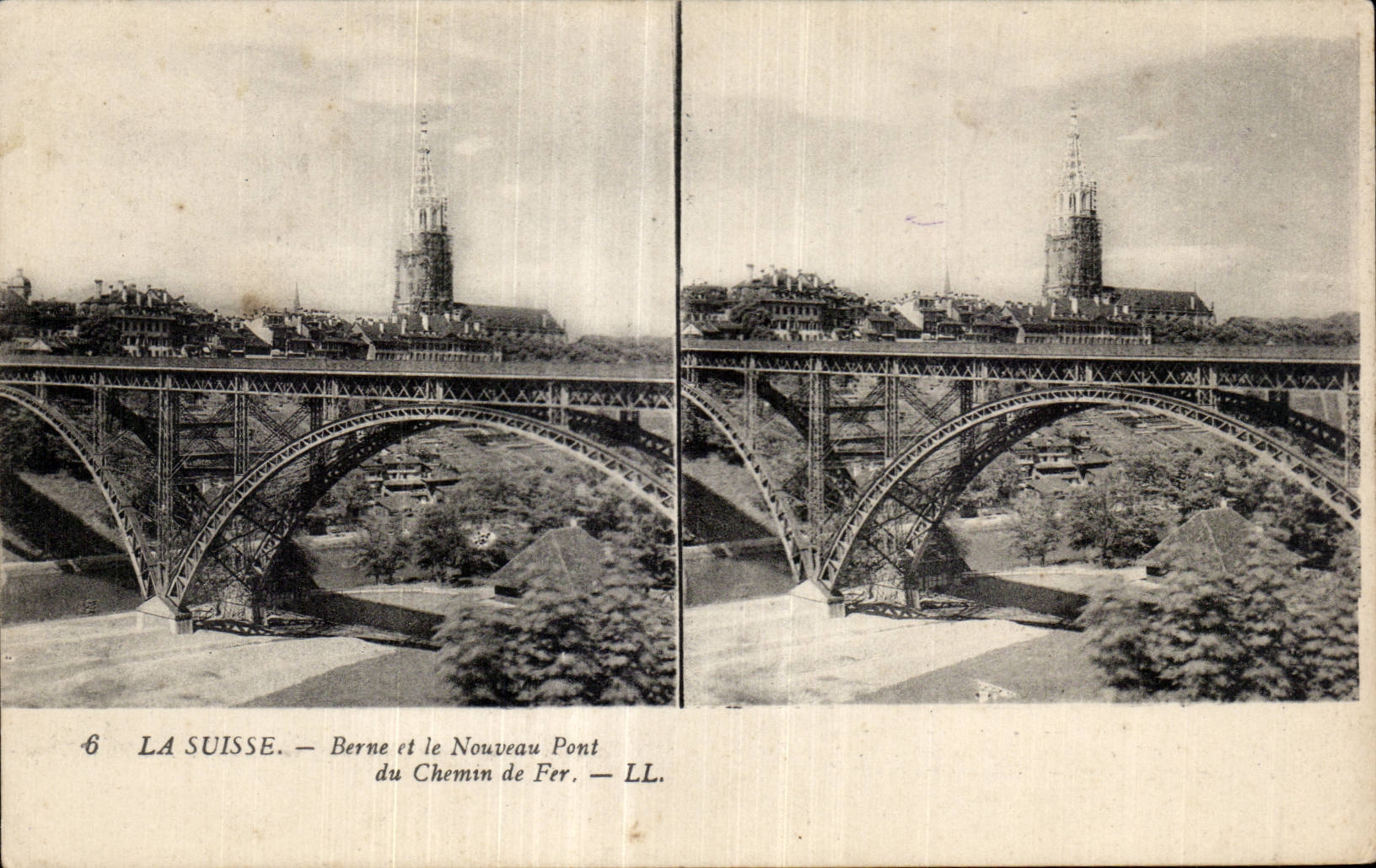Bern und die Neue Eisenbahnbrücke — LL.