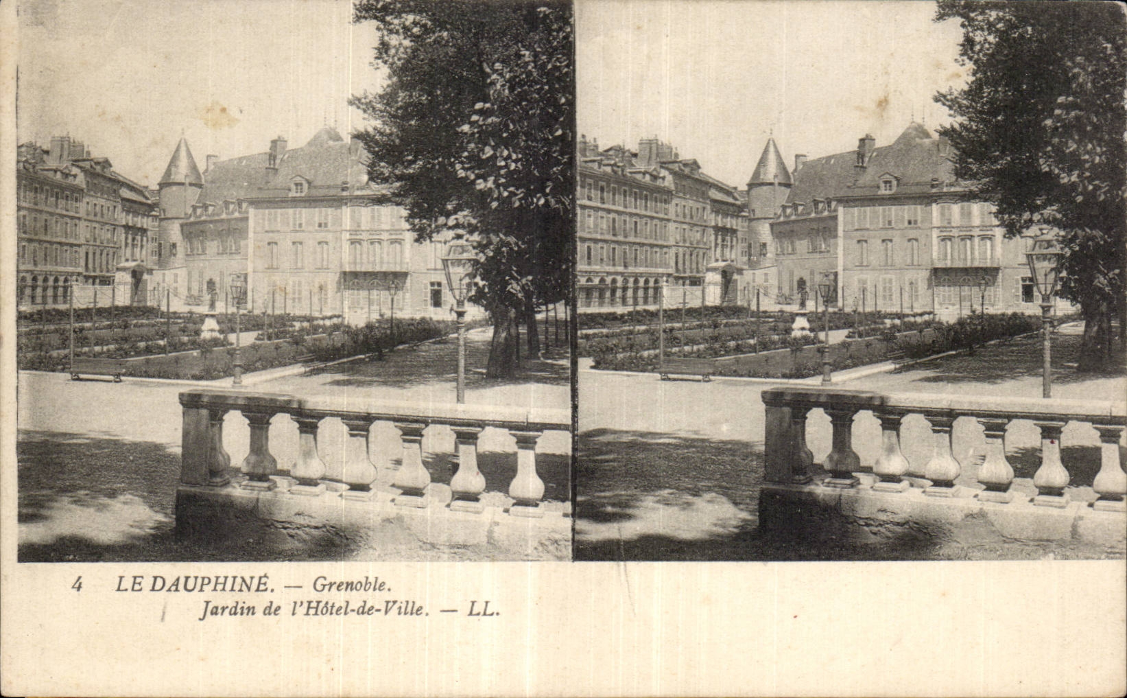 Jardín del Ayuntamiento — Grenoble — LL. — Serie 4 — LE DAUPHINÉ