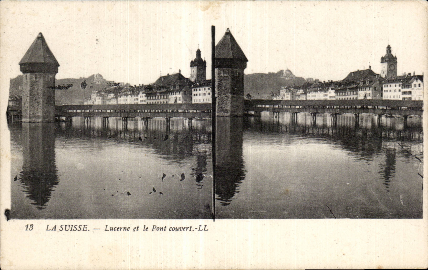 Lucerna y el Puente cubierto — SUIZA. — Lucerna y el Puente cubierto.-LL