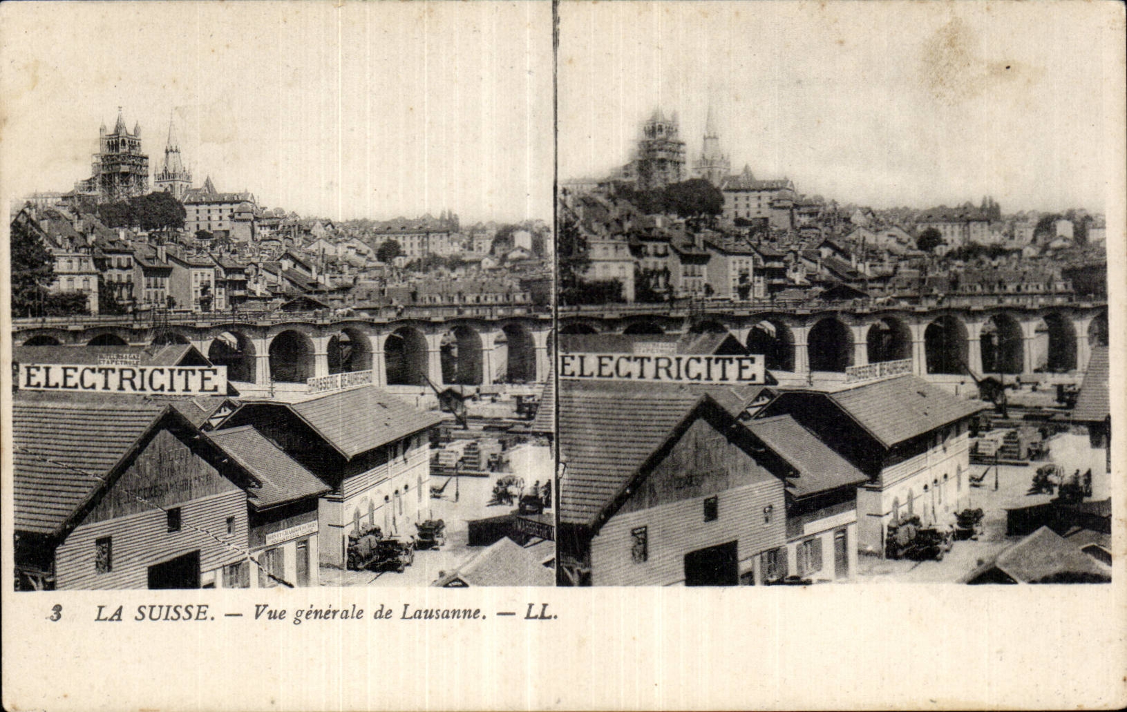 Suiza — Vista general de Lausana — LL.