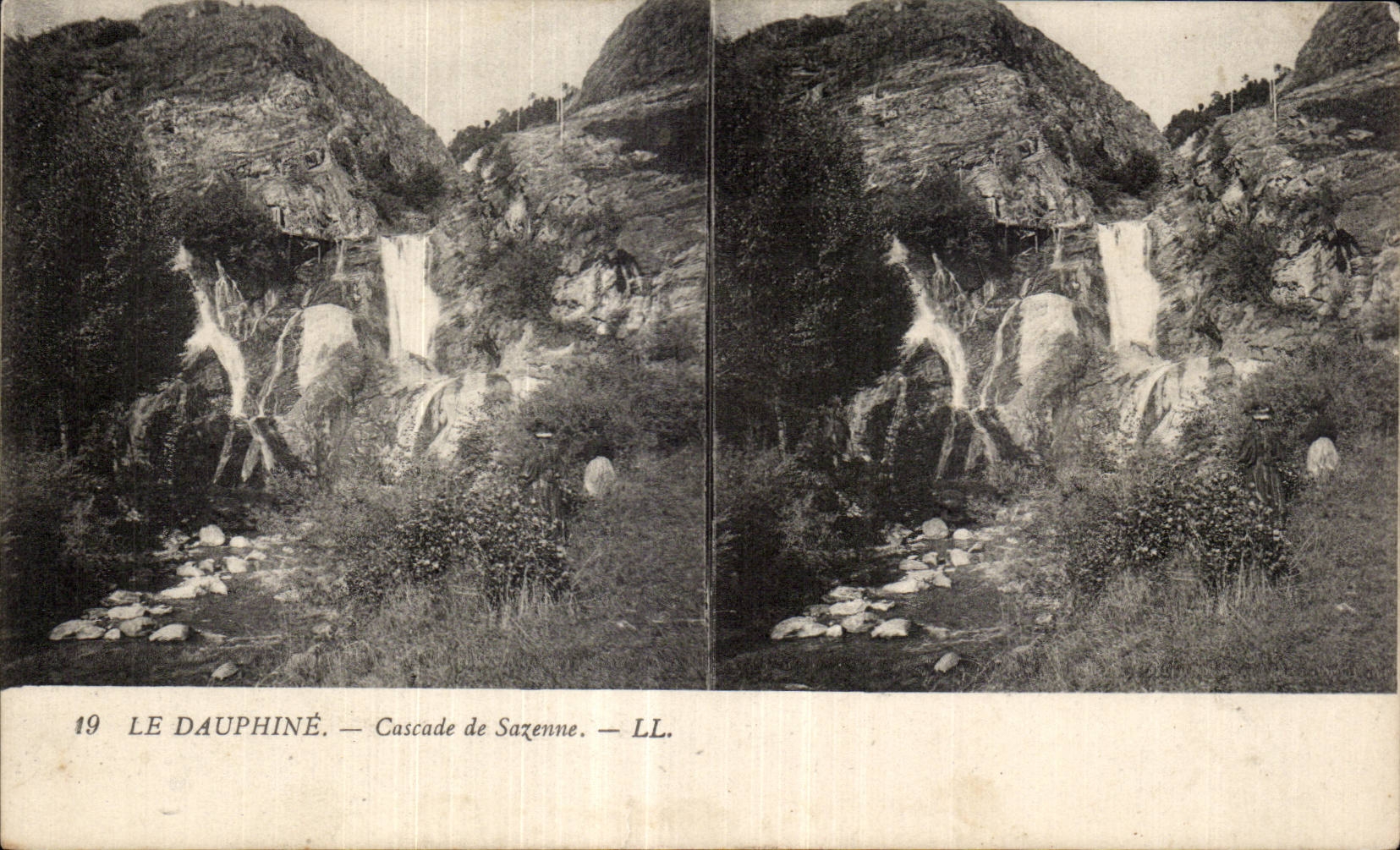 Das Dauphiné — Wasserfall Sazenne — LL. n°19