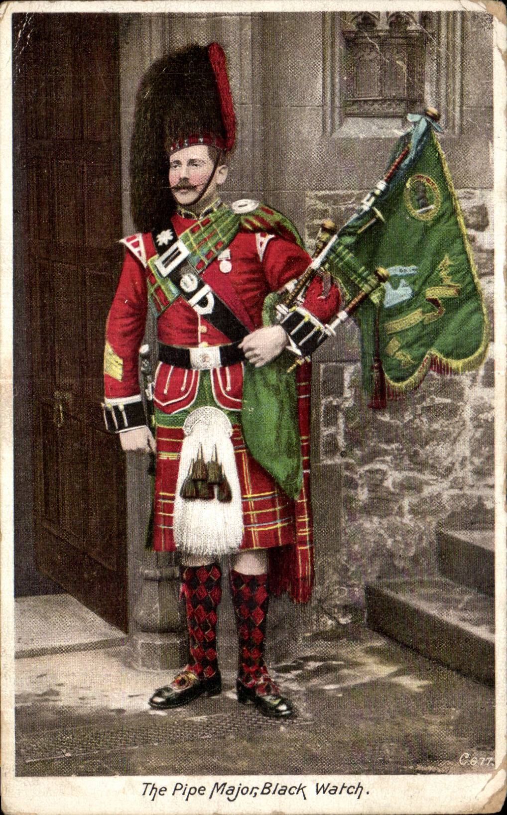 Angleterre - England - The Pipe Major - Black Watch - CPA 