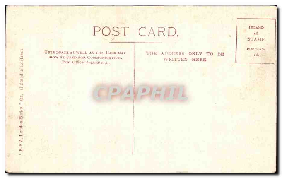 Angleterre - England - Fleet Street - London - CPA  — Rückseite