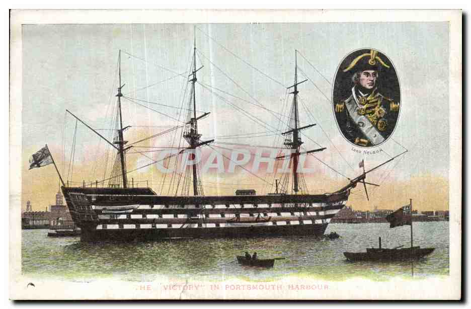 Angleterre - England - Bateau - Victory in Portsmouth Harbour - London - CPA 