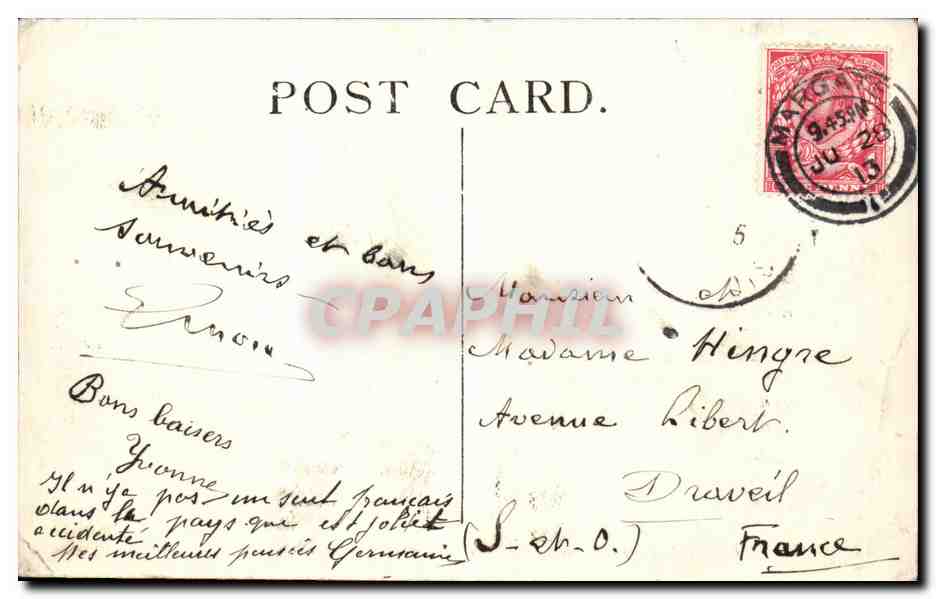 Angleterre - England - Kent - Margate - Cliftonville - Lewis Avenue and Front - CPA  — Rückseite
