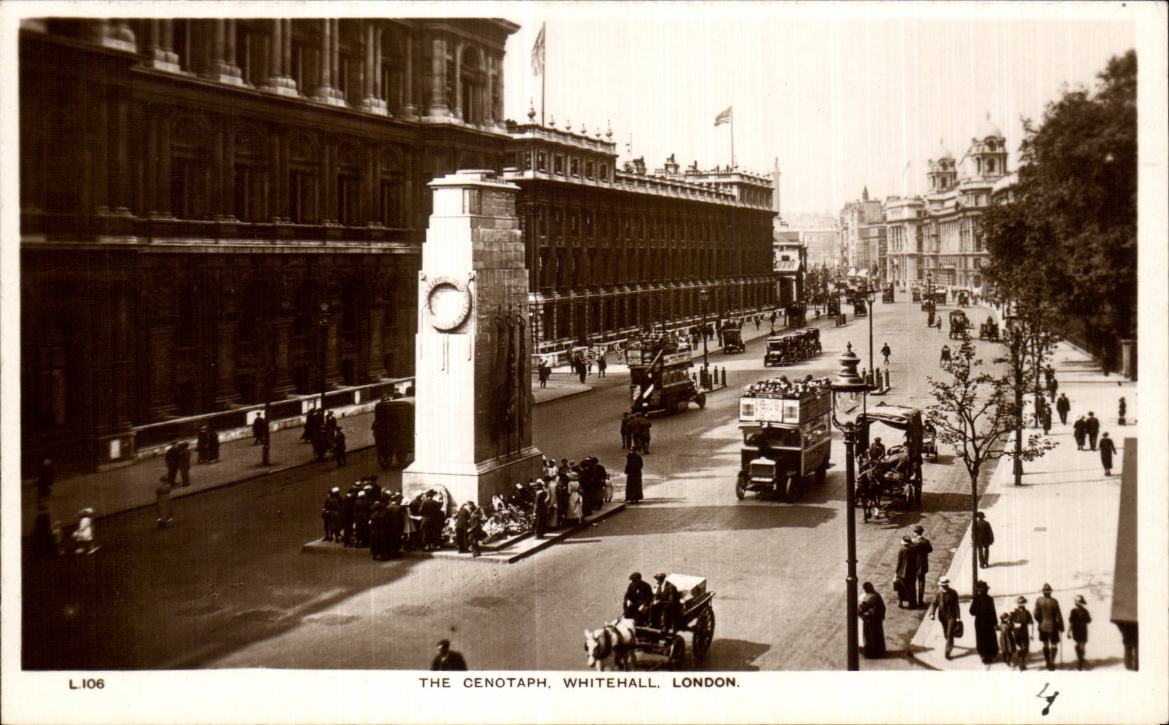 Angleterre - England - London - The Cenotaph - Whitehall - CPA 